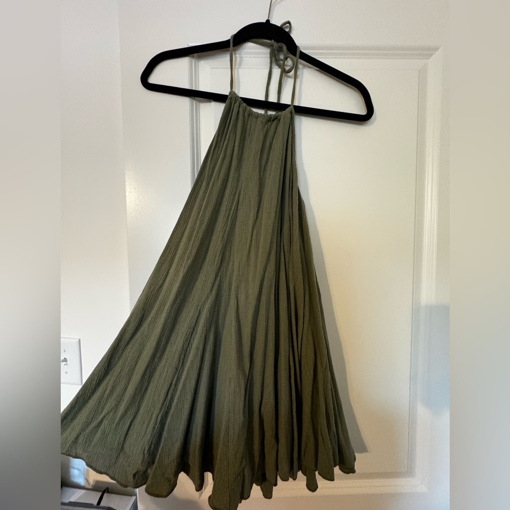 adjustable army green dress size small